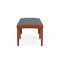 Lesro Lenox Wood 2 Seat Bench Wood Frame, Cherry, RF Serene Upholstery LW2001 - alternate 3